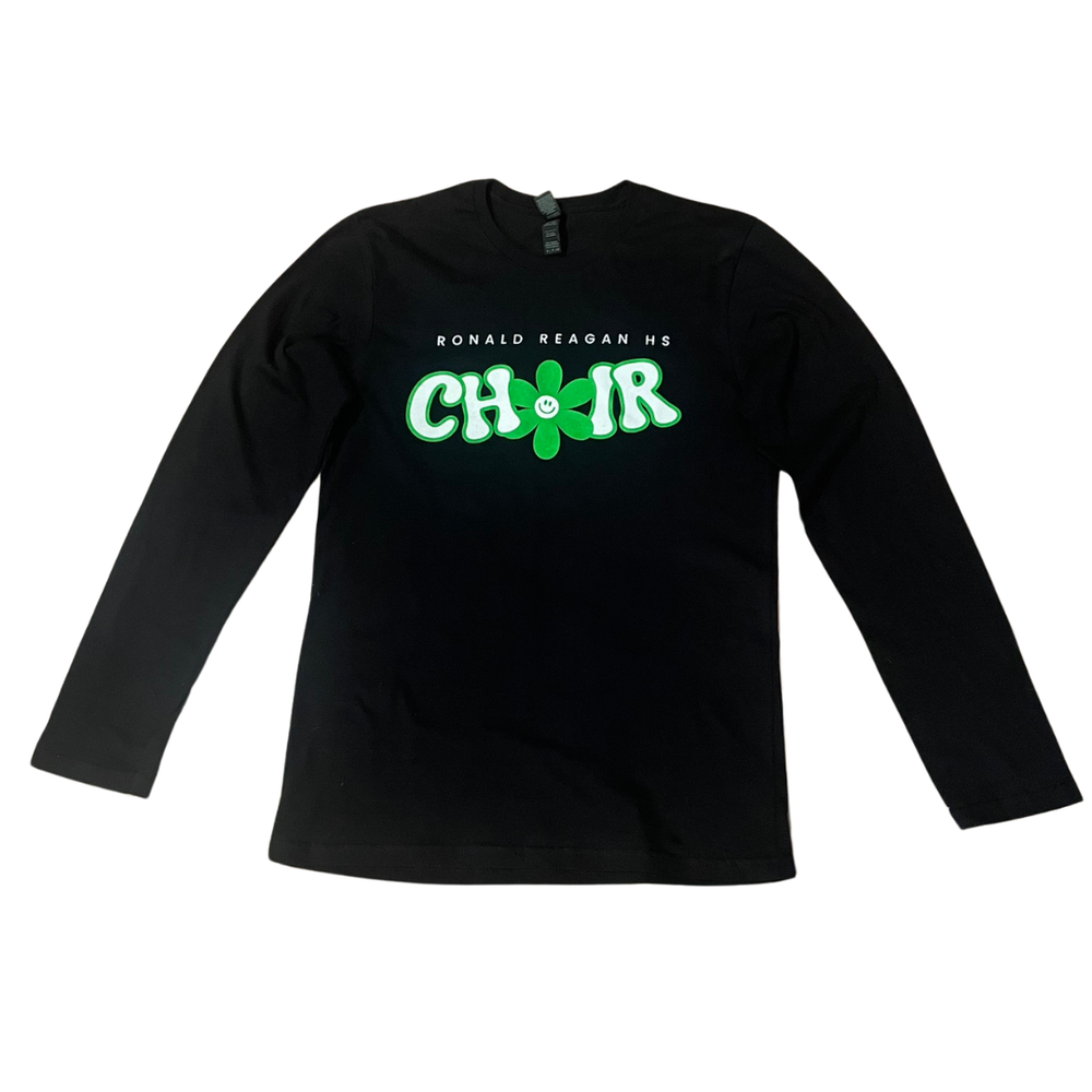 RR Choir Flower Black Long Sleeve Shirt — REAGAN HIGH SCHOOL CHOIR
